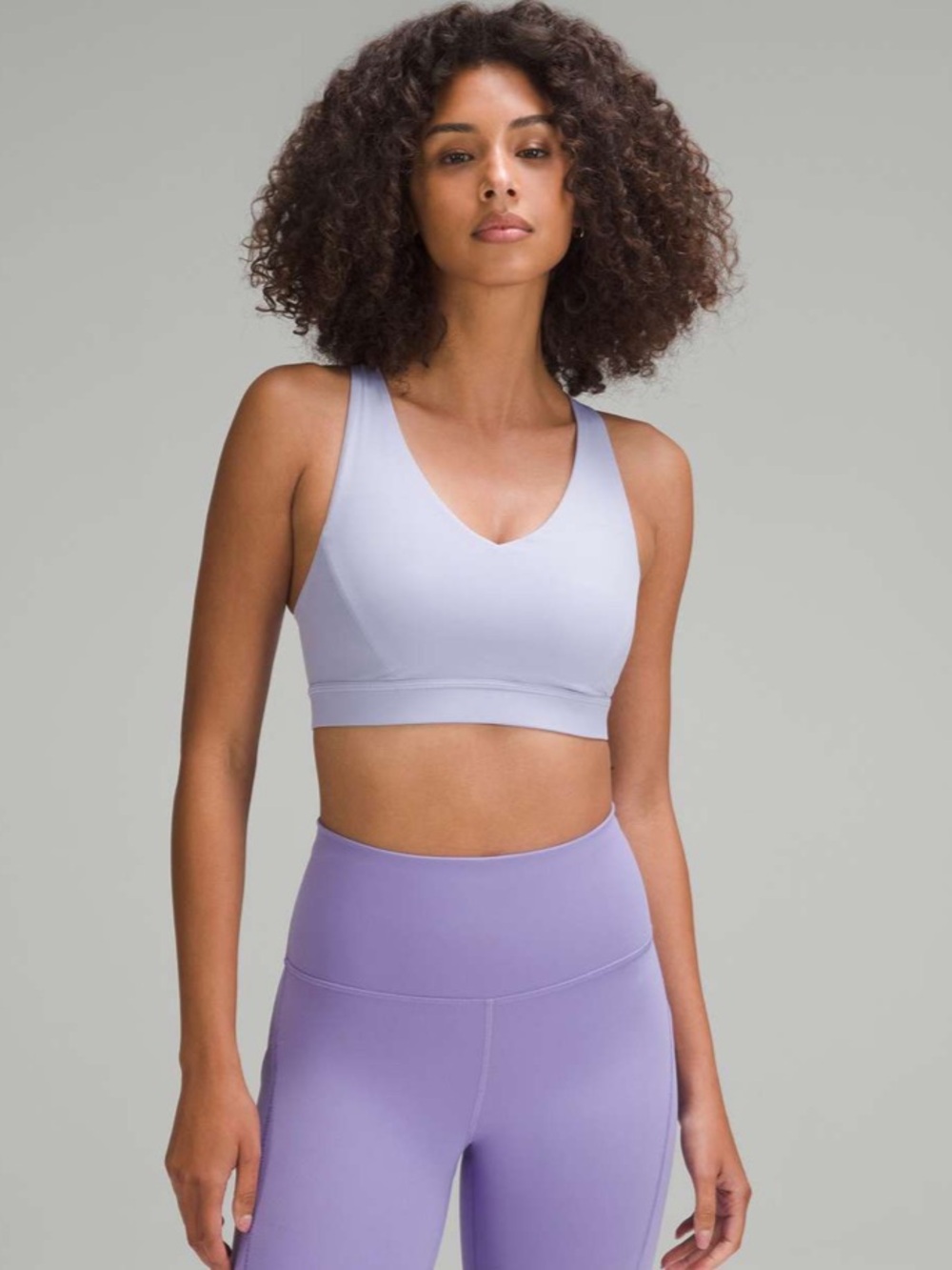 EUC Lululemon Envital Bra *Medium Support B/C Cup. Color Lilac Smoke. Size 12